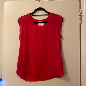 3.1 Phillip Lim Pink Short Sleeve Blouse Top Size 8